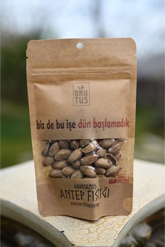 Brütüs Kabuklu Kavrulmuş Gaziantep Yöresi Tane Antep Fıstığı 6x70 gr