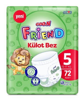 Goo.n Cilt Dostu 5 Numara Külot Bebek Bezi 72 Adet