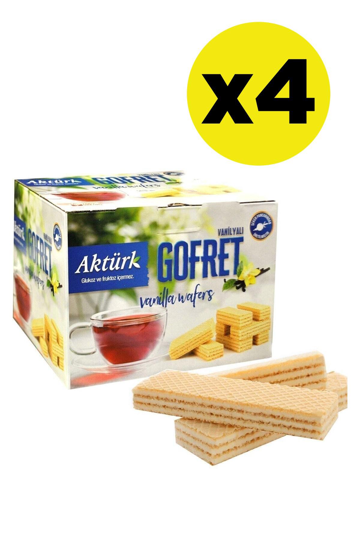 Aktürk Vanilyalı Gofret 4x1kg