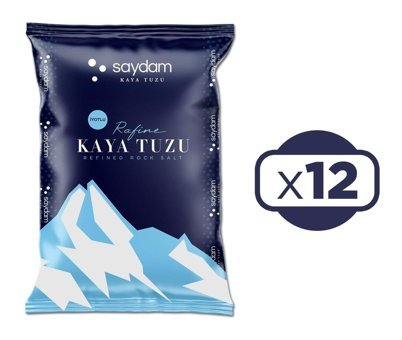 Saydam İyotlu Kaya Kaya Tuz Paket 12x750 gr