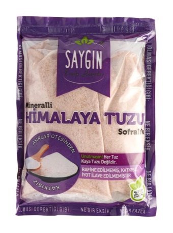 Saygın Sofralık İyotsuz Kaya Himalaya Tuz Paket 500 gr
