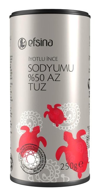 Efsina Sodyum İyotlu Toz Kaya Tuz Şişe 250 gr