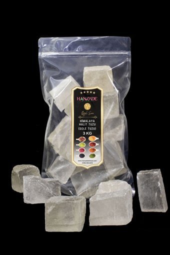 Hanzade Bitkisel Berrak Kristal Sole Tuz Paket 3 kg