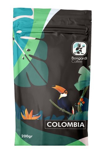 Bongardi Coffee Sade Aromalı Kolombiya Arabica Çekirdek Filtre Kahve 200 gr