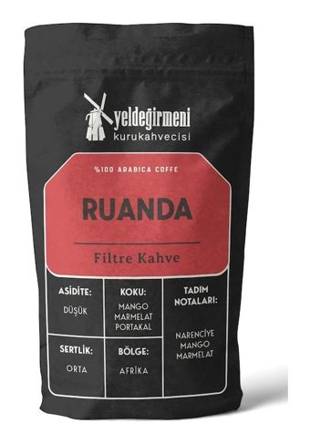Yeldeğirmeni Kurukahvecisi Ruanda Sade Aromalı Afrika Arabica Öğütülmüş Filtre Kahve 500 gr