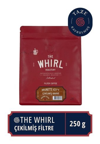 The Whirl Filtre Brunette Sade Aromalı Arabica Öğütülmüş Filtre Kahve 250 gr