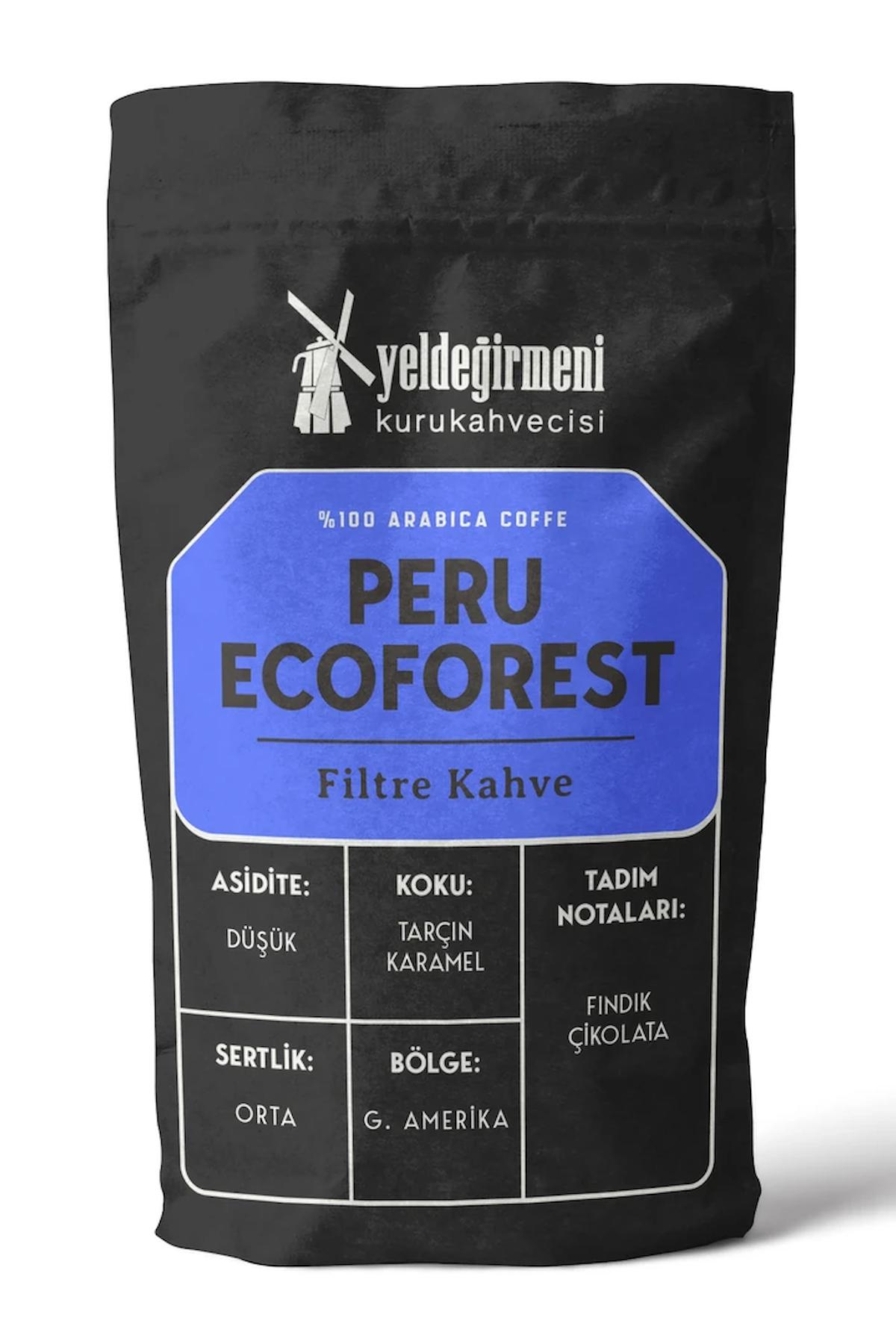 Yeldeğirmeni Kurukahvecisi Ecoforest Sade Aromalı Latin Amerika Arabica Öğütülmüş Filtre Kahve 500 gr