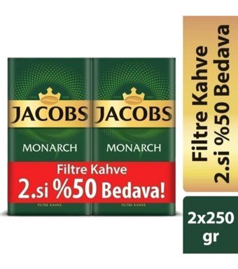 Jacobs Monarch Sade Aromalı Arabica Öğütülmüş Filtre Kahve 500 gr