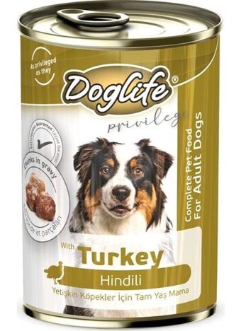 Doglife Hindi Yaş Köpek Maması 12 x 400 gr 12'li