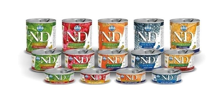 N&d Karışık Yaş Köpek Maması 12 x 140 gr 12'li