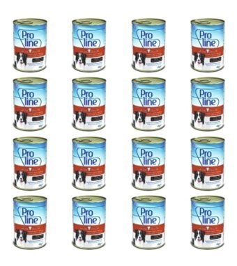 Pro Line Et Parçacıklı Biftekli Yaş Köpek Maması 16 x 415 gr 16'lı