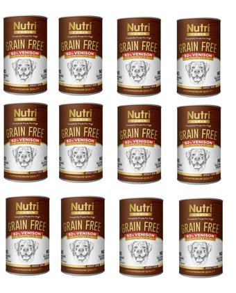 Nutri Canin Geyik Etli Kıyılmış Yaş Köpek Maması 400 gr 12'li