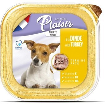 Plaisir Hindi Kıyılmış Yaş Köpek Maması 150 gr 4'lü