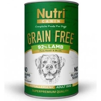 Nutri Canin Tahılsız Kuzu - Patatesli Yaş Köpek Maması 400 gr Tekli