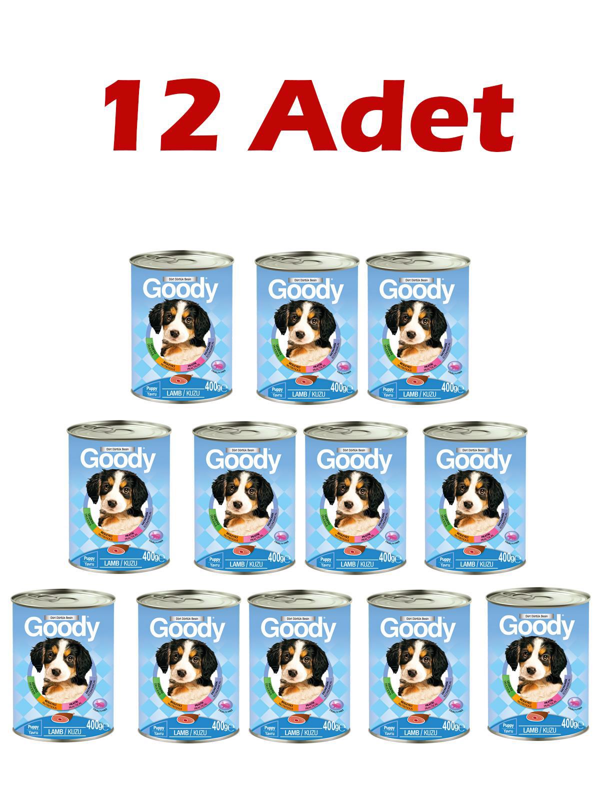Goody Konserve Kuzu Yaş Köpek Maması 12 x 400 gr 12'li