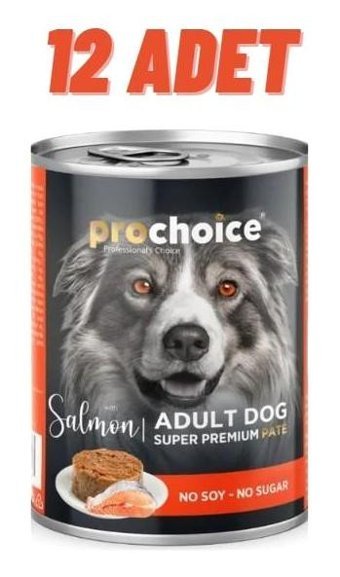 Prochoice Somonlu Yaş Köpek Maması 12 x 400 gr 12'li