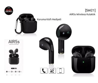 Subzero Sw21 Kulak İçi Kablosuz Bluetooth Kulaklık Siyah