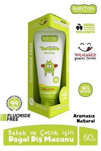 Babyton Organik Florürsüz Diş Macunu 50 gr