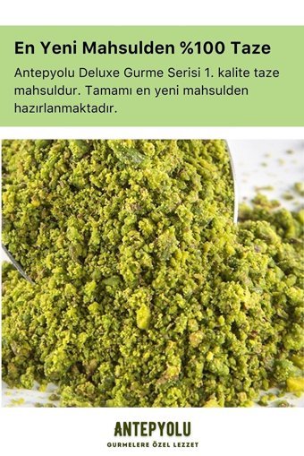 Antepyolu Deluxe Gurme Boz Çiğ Yöresi Toz Antep Fıstığı 20 gr