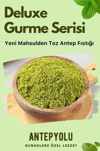 Antepyolu Deluxe Gurme Boz Çiğ Yöresi Toz Antep Fıstığı 20 gr
