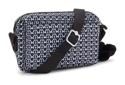 Kipling Abanu Sıgnature Prınt Kadın Omuz Çantası Siyah