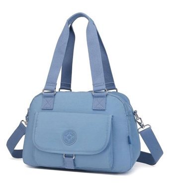 Smart Bags Krinkıl Kumaş 1122 J. Kadın Omuz Çantası Mavi