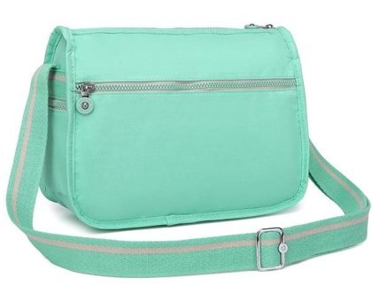 Smart Bags Krinkıl Kumaş Postacı A. Kadın Omuz Çantası Yeşil