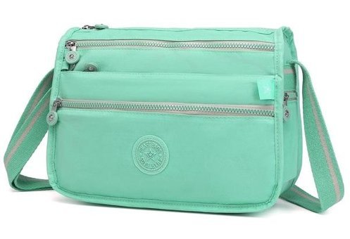 Smart Bags Krinkıl Kumaş Postacı A. Kadın Omuz Çantası Yeşil