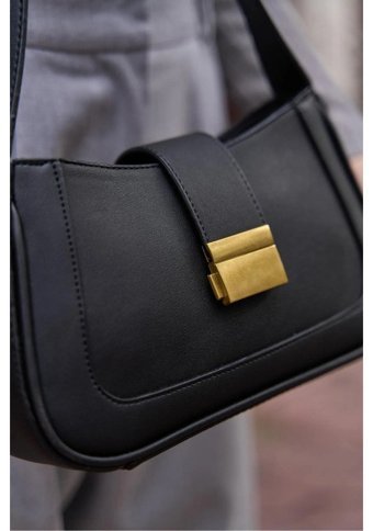 Gülşah Çaptı Bag Kısa Kadın Omuz Çantası Siyah