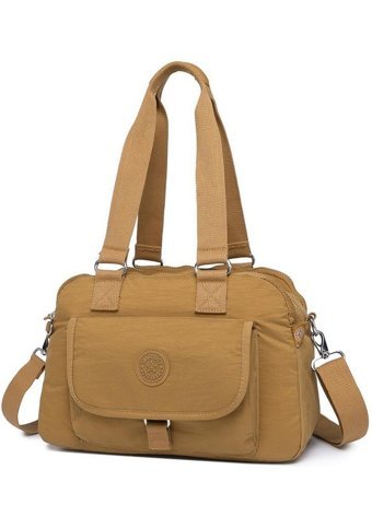 Smart Bags Krinkıl Kumaş 1122 Kadın Omuz Çantası Taba