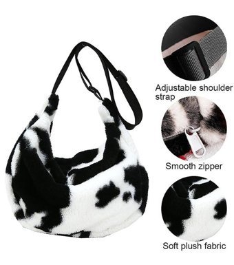 Bruce Moda Kabarık Peluş Kadın Omuz Çantası Çok Renkli