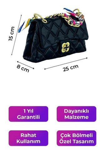Kriste Bell 26482 Kadın Omuz Çantası Siyah