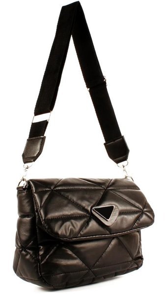 Luwwe Bag'S Nakışlı Taşlı Detay Kapaklı 20714 Kadın Omuz Çantası Siyah