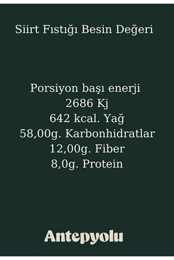 Antepyolu Deluxe Gurme Ana Çıtak Kabuklu Kavrulmuş Siirt Yöresi Tane Antep Fıstığı 500 gr