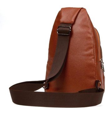 Newish Polo Unisex Kulaklık Çıkışlı Kadın Omuz Çantası Taba