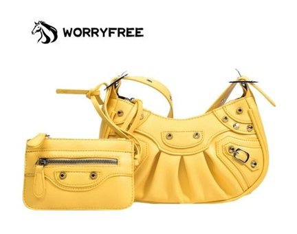 Worryfreeshopping Kart Tutuculu Moda Wr0402104 Kadın Omuz Çantası Sarı