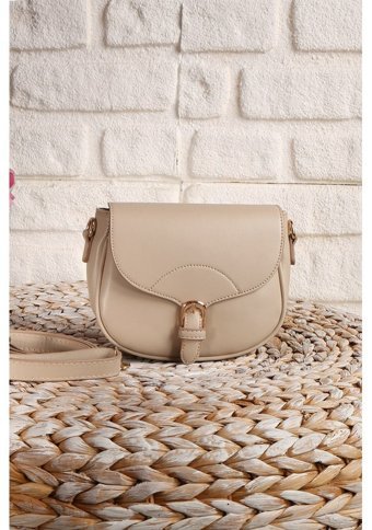 Valu Accessorize Tokalı Kadın Omuz Çantası Bej