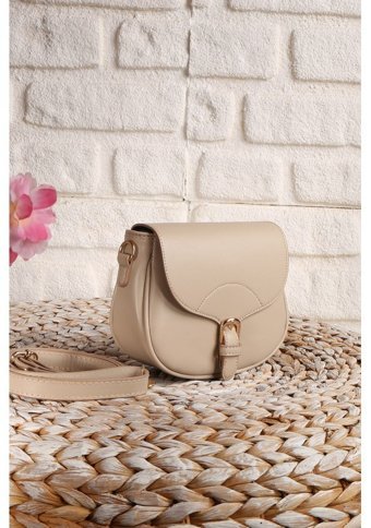 Valu Accessorize Tokalı Kadın Omuz Çantası Bej