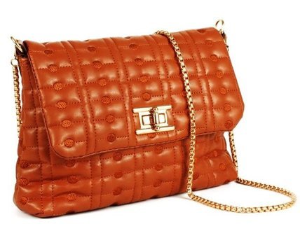 Luwwe Bag'S Zincir Kapitoneli Özel Dokuma Nakışlı 10752 Kadın Omuz Çantası Taba