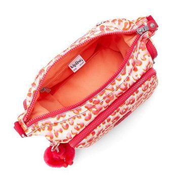 Kipling Gabb S Latın Cheetah Kadın Omuz Çantası Pembe