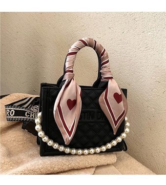 KkmOı 2023 Sonbahar Ve Kış Yeni Moda Çok Yönlü Kadın Omuz Çantası Pembe - Siyah
