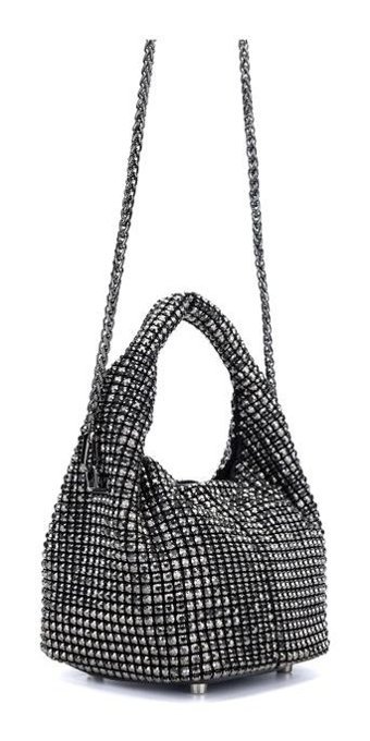 Tamer Tanca Vegan Metalik 921 26675 Bn Y24 Pewter Kadın Omuz Çantası Metalik
