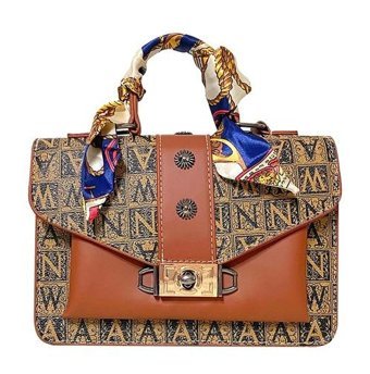 Cbtx Global Yeni Moda Kare Kadın Omuz Çantası Kahverengi