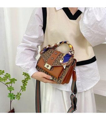 Cbtx Global Yeni Moda Kare Kadın Omuz Çantası Kahverengi