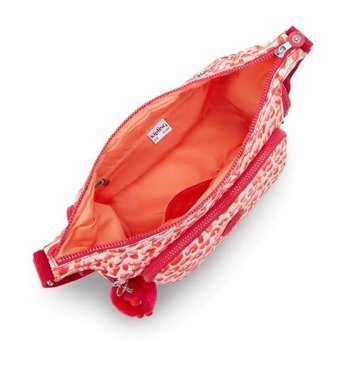 Kipling Gabb Latın Cheetah Kadın Omuz Çantası Pembe