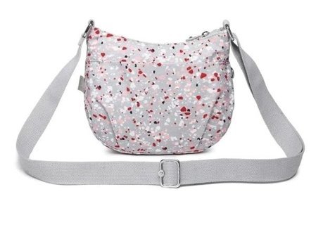 Smart Bags Smb3169 Krinkıl Parçacık Parçacık Kadın Omuz Çantası Gri
