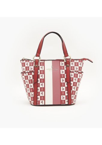London Fog Freya Sıgnature Tote 22957 Kadın Omuz Çantası Kırmızı