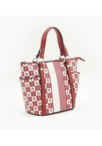 London Fog Freya Sıgnature Tote 22957 Kadın Omuz Çantası Kırmızı