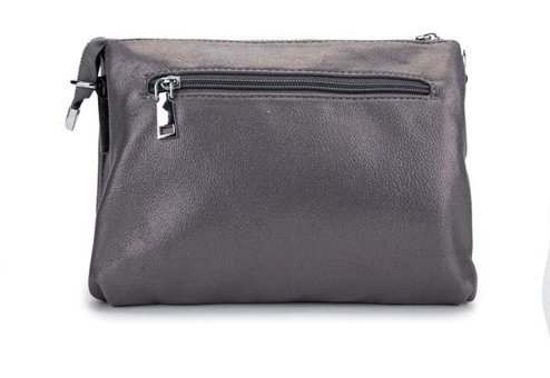 Tamer Tanca Vegan Metalik 921 26765 Bn Y24 Pewter Kadın Omuz Çantası Metalik