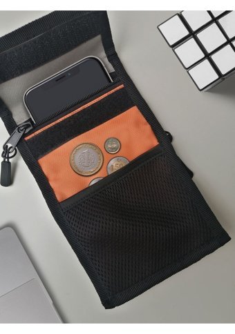 Vatkalimon Unisex Kadın Omuz Çantası Gri - Turuncu